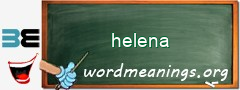 WordMeaning blackboard for helena